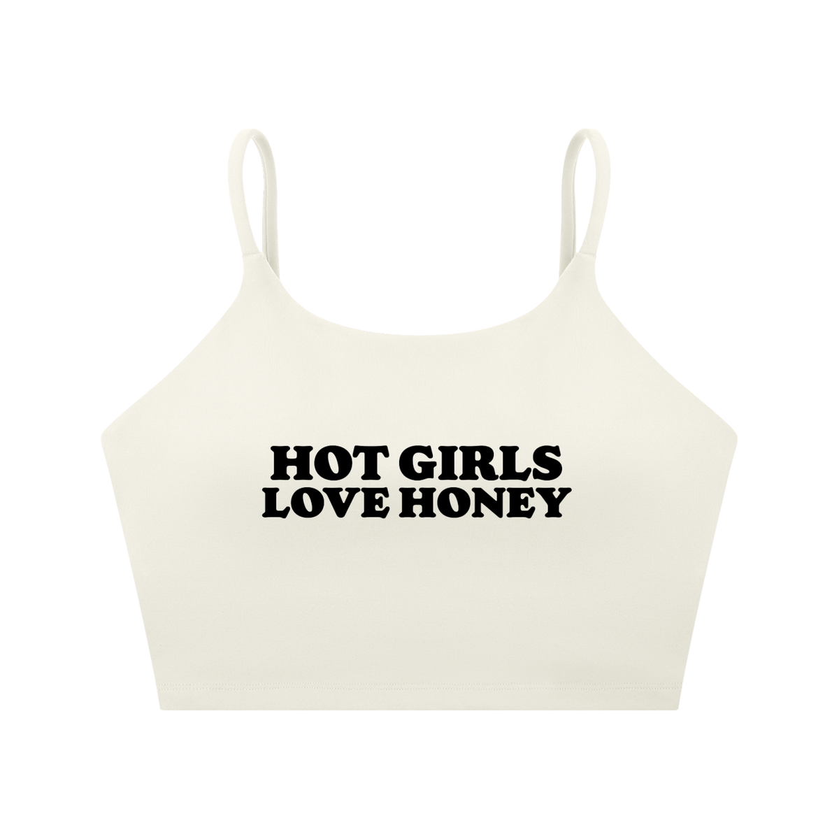 Hot Girls Love Honey Spaghetti Strap Yoga Tank
