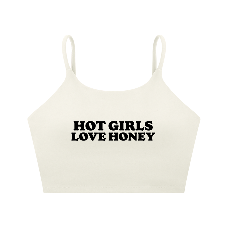 Hot Girls Love Honey Spaghetti Strap Yoga Tank